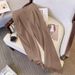 Women's Beige Loose Suit Jacket Spring Autumn Fashionable Elegant Slimming Outerwear Long Sleeve Casual Blazer For Youthful Style_ecoleips.com