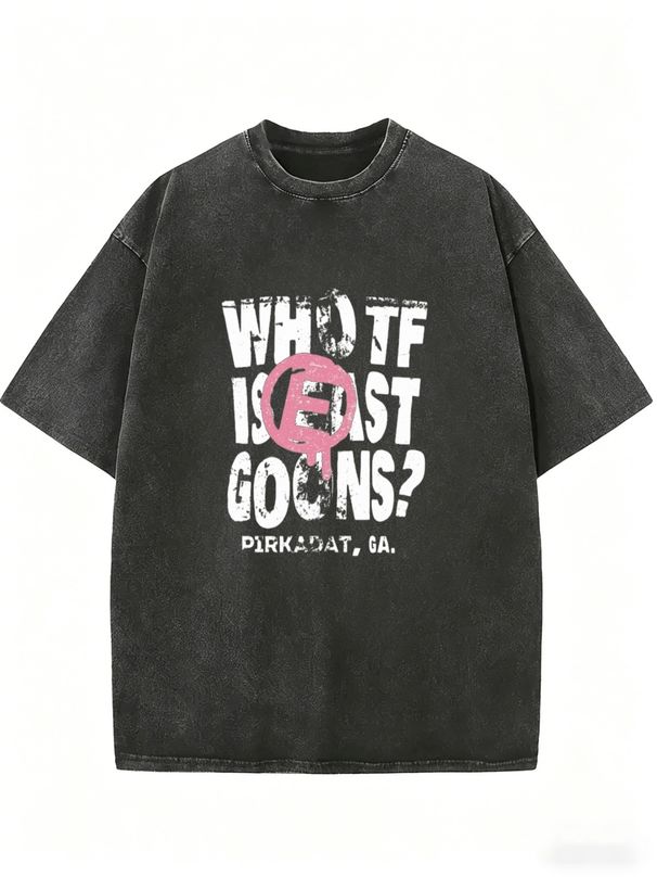 Vintage Washed Distressed Graphic T Shirts For Women, Retro Grunge Letter Print Oversized Short Sleeve Tee, Casual Loose Streetwear Tops_ecoleips.com