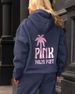 Women Palm Tree Print Hoodie Brushed Fleece_ecoleips.com