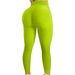 High Waist Yoga Pants For Women - Tummy Control Butt Lifting Leggings With Floral Jacquard Fabric, 9/7 Length, Breathable & Squat Proof (12 Colors)_ecoleips.com