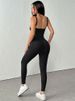 Black Sexy Backless Sling Jumpsuits Summer Women Streetwear Fashion Rompers Elegant Female Bodycon Club Party Jumpsuits Clothing_ecoleips.com