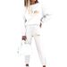 Women's Fashion Casual Two Piece Set Sporty Style Thickened Autumn Winter Vacation Print Design_ecoleips.com