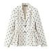 2025 Autumn Winter Fashion Double-Breasted Blazer With Long Sleeves And Polka Dots For Women_ecoleips.com
