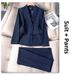 Women's Professional Suit Set – Slim-Fit Blazer & Trousers For Business & Interviews (Red, Black, Blue, Green)_ecoleips.com