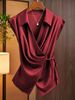 Women's Clothing Women's Satin Shirt Style Fashion Spring Winter Tie Up Bow Top For Formal & Casual For Women_ecoleips.com