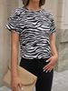 Tankaneo Women Short Sleeve Cropped T-Shirts Crew Neck Loose Crop Tops Summer Casual Drop Shoulder Basic Tees_ecoleips.com