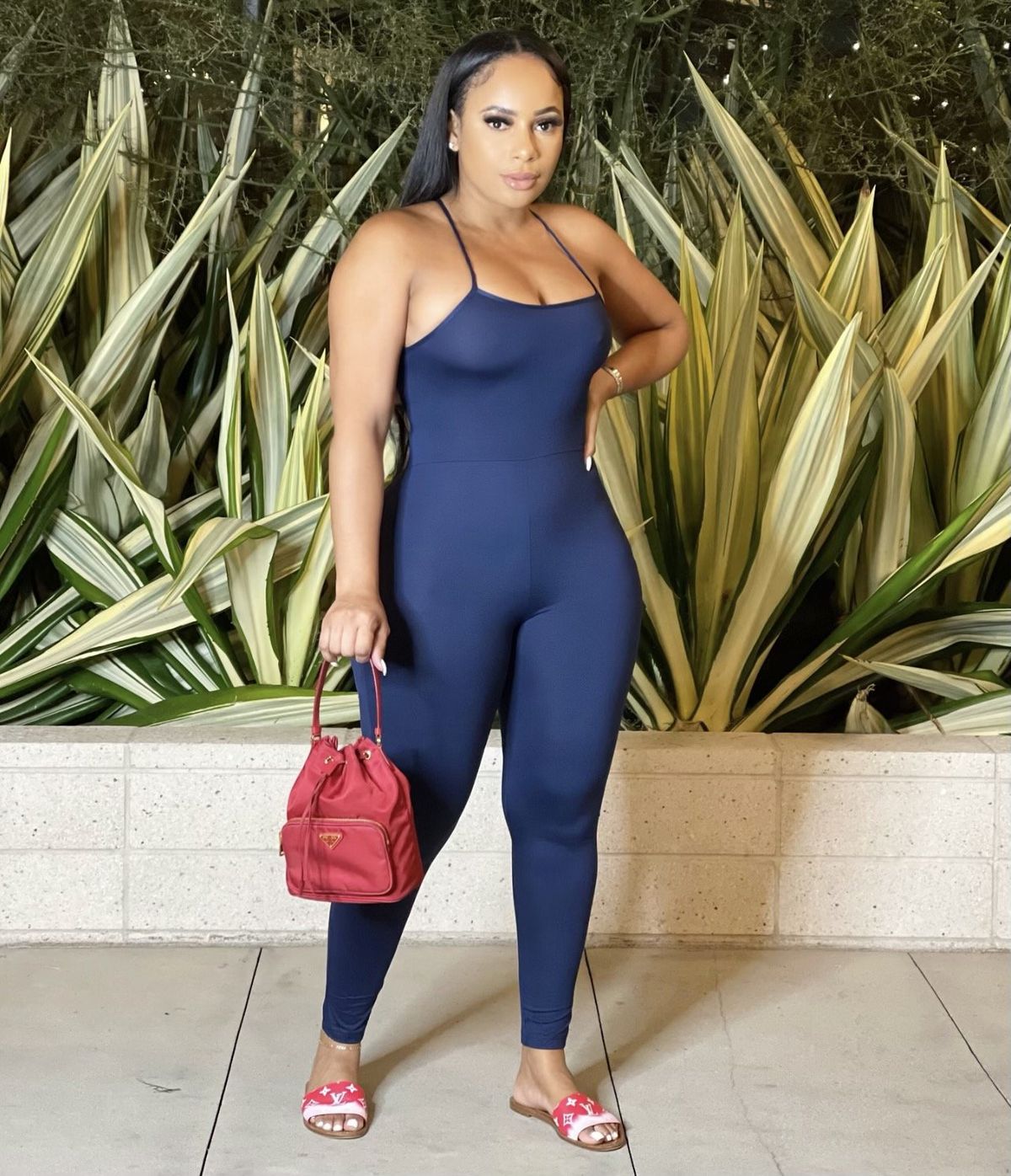 Women's Sexy Suspender Pants Jumpsuit Lace-Up Hollow Out American Fashion Skinny Pants Casual Style Polyester_ecoleips.com