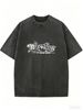 Women's Casual Washed T-Shirt, Relaxed Fit Crew Neck Tee For Weekend Outings And Everyday Fashion_ecoleips.com