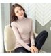 2025 Autumn And Winter Turtleneck Velvet Bottoming Shirt Women's Long-sleeved Solid Color Korean Version Women's Clothing Warm, Slim And Thin T-shirt_ecoleips.com