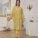 Verve Abaya Muslim Women's Fashion Spring Summer New Elegant Printed Set Dress_ecoleips.com