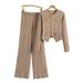 women's letter print short sve tshirt & wide leg pants set slim fit knit two piece outfit_ecoleips.com