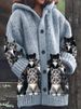 3D Halloween Animal Print Hooded Cape – Lightweight Polyester Costume Cloak (30 Colors, S-5XL, Unisex)_ecoleips.com