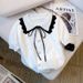 Women's Clothing Women's Ice Silk Knitwear T-Shirt With Peter Pan Collar Summer Autumn Design Short Sleeved Bow T-Shirt_ecoleips.com
