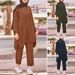 Shirt For Women Malaysian Muslim Women's Clothing Plus Size Fashion Casual Two-Piece Set_ecoleips.com