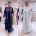 Arabic Muslim Dress With Rhinestones, Chiffon Stand Collar Dress, Middle East Dubai Robe 8841 Sweet Style_ecoleips.com