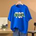 Women's European Style Oversized T-Shirt Short Sleeve Flowy Casual Slimming Top Multiple Fashion Colors Daily Wear_ecoleips.com