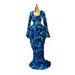 Women's Long Sleeved Printed Mesh Pleated Evening Dress European And American Style Cross Border Autumn Fashion in Stock_ecoleips.com