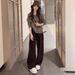 girl 2025 New Korean Style Hooded Collar Knitted Sweater Loose Long Sleeve Top Women, Suitable For Both Inner And Outer Wear_ecoleips.com