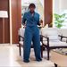 Women's Short Blazer & Straight Leg Pants Suit Set, Office Formal Two-Piece Outfit, Plus Size Career Wear_ecoleips.com