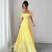 Women's Clothing 2025 Summer Solid Color French Tube Top Backless Waist Pleated Temperament Long Dress_ecoleips.com