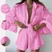 Spring Women's Casual Suit European American Style Tie Waist Puff Sleeve Top And Shorts Set Stylish Clothing for Women_ecoleips.com