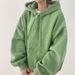 Women's Oversized Embroidered Hoodie, Casual Loose Fit Pullover Sweatshirt_ecoleips.com