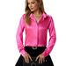 Women's Clothing Women's Satin Imitation Silk Blouse Satin Top For Formal & Casual For Women Top Spring Summer_ecoleips.com
