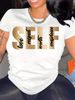 Summer Fashion T-Shirt Trendy Loose Fit Casual Short Sleeve Printed Top-824_ecoleips.com