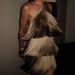Sexy Off Shoulder Sleeveless Mini Dress Women Elegant Layered Tassel Solid Party Dress 2024 Fashion High Waist Solid Short Dress_ecoleips.com