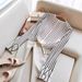 Women's Clothing High End Professional Small Striped Shirt Flared Pants Two Piece Suit_ecoleips.com