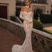 Women's Clothing American Style Sexy Backless Mermaid Wedding Dress Off Shoulder Short Train Travel Gown For New Style_ecoleips.com