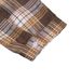 Large Size Women's Spring Long-Sleeved Loose Jacket, Brown Checkered Shirt_ecoleips.com