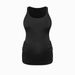 Women's Clothing Solid Color Slim Round Neck Thin Breathable Outside Pregnant Nursing Camisole Vest_ecoleips.com