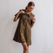 Women's Clothing Fashionable Casual Leopard Print Slimming Short Sleeve Denim Dress Women's Clothing_ecoleips.com