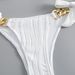Women's Clothing Swimsuit Women's New Sexy Split Metal Ring Straps Supply Solid Color Beach Bikini_ecoleips.com