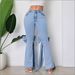 Women's Clothing European And American Retro 3D Bow Slim Fit Medium Elastic Floor Length Flared Jeans For Women_ecoleips.com