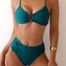 High-Waist Ruched Women's Bikini Set Sexy Scrunch Back Swimwear with Removable Padding FP221ML Various Sizes Available_ecoleips.com