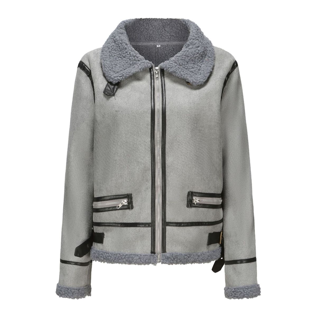 Women's Clothing Autumn And Winter New Women's Short Sheepskin Fur Integrated Leather Jacket Ladies Fur Thick Coat_ecoleips.com