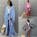 Women's Leopard Print Long Cardigan Loose Beach Sun Protection Jacket Large Size Swimsuit Cover Outerwear for Women_ecoleips.com
