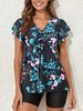 Floral Tankini 2026 Two Pieces Ruffle Swimsuit Women With Shorts High Waist Swimwear Female Bathing Suit Mayo Beach Bathers_ecoleips.com