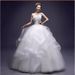 Plus Size Strapless Evening Gown Korean Style Puffy Skirt Floor Length Slim Fit Maternity Wedding Dress For Photo Studio_ecoleips.com
