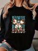 Cute Animal Print Cotton Sweatshirt For Girls - Soft Round Neck Pullover With Cartoon Panda Graphic, Oversized Streetwear Spring Fashion Top_ecoleips.com