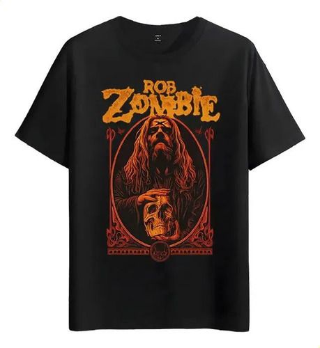 Women's T-Shirts Tshirt Muscle Freaks Rob Zombie Skull Estilo Gothic Rock_ecoleips.com