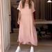 Women's Summer Style Loose Casual Solid Color Dress Short Sleeved Cotton And Linen Blend_ecoleips.com