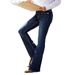 Women's Slim Fit Flared Jeans Casual Flattering Long Pants Versatile European American Style Denim_ecoleips.com