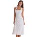 Spring Women's Halter Neck Dress European American Style Waist Cinching Pleated mid Length Slimming Backless Square Neck Mature_ecoleips.com
