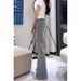 Vintage Distressed Non-tight-fitting Flared Jeans Women, Autumn And Winter, Fleece-lined, Plus Size, Slimming For_ecoleips.com