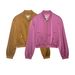 Women's Clothing Women's Stand Up Collar Long Sleeved Short Jacket Clothing Long Sleeve For Formal & Casual_ecoleips.com