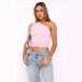 European And American Style Spring And Summer New Y2K Hot Girl Women's Oblique Shoulder Sleeveless Sexy T Shirt Design Sense Slim Fit Top_ecoleips.com