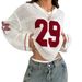 Women's Clothing Knitted Striped Digital Printed Knitted Blouse_ecoleips.com